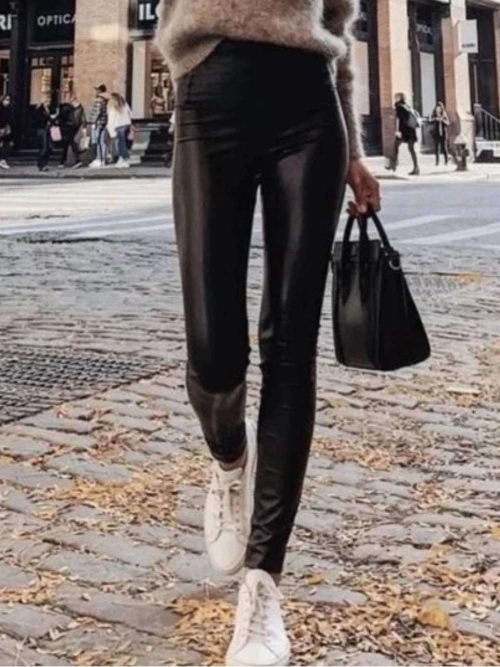 Aritzia Wilfred Free Daria High Waisted Vegan Leather Leggings Size XS Black